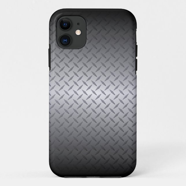 Hintergrund der schwarz-glänzenden Stahltafel Case-Mate iPhone Hülle (Rückseite)
