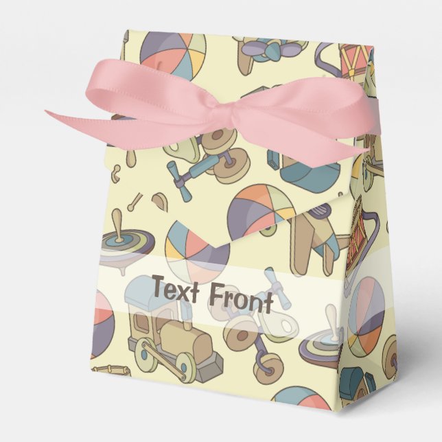 Hintergrund der Spielzeugsymbole Geschenkschachtel (Vorderseite)