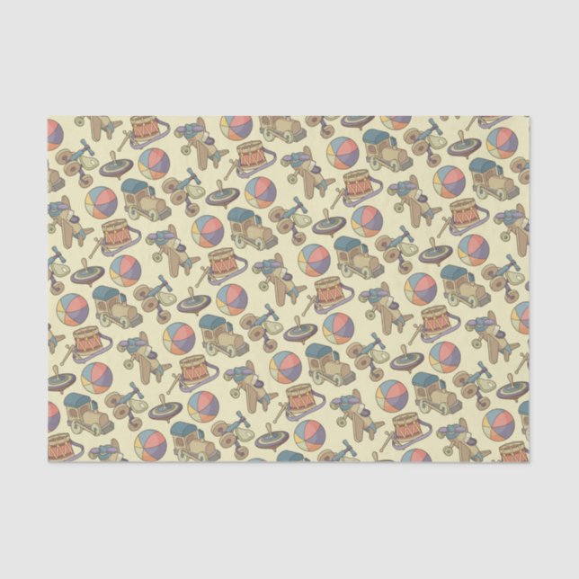 Hintergrund der Spielzeugsymbole Seidenpapier (Vorderseite)