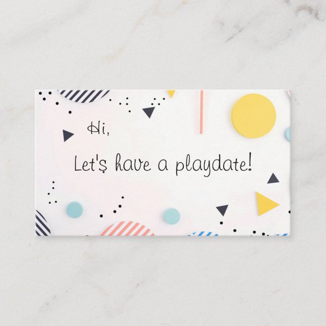 Hintergrund der Streifen in Kreisen mit Kopierraum Visitenkarte (Vorderseite)