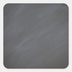 Hintergrund der Tafel mit schwarzem Brett Grau Ret Quadratischer Aufkleber