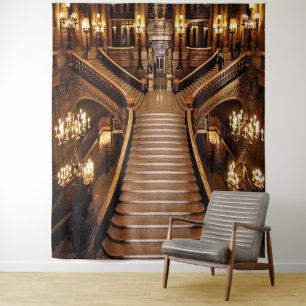 Hintergrund der Treppe Wandteppich