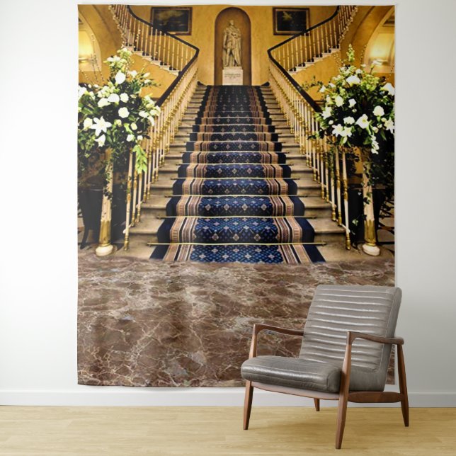 Hintergrund der Treppe Wandteppich (Beispiel)