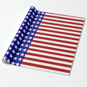Hintergrund der US Flagge Geschenkpapier