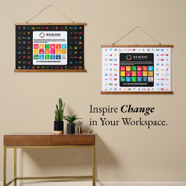 Hintergrund der Veranstaltung SDG Mauer Kunst für Wandteppich Mit Holzrahmen