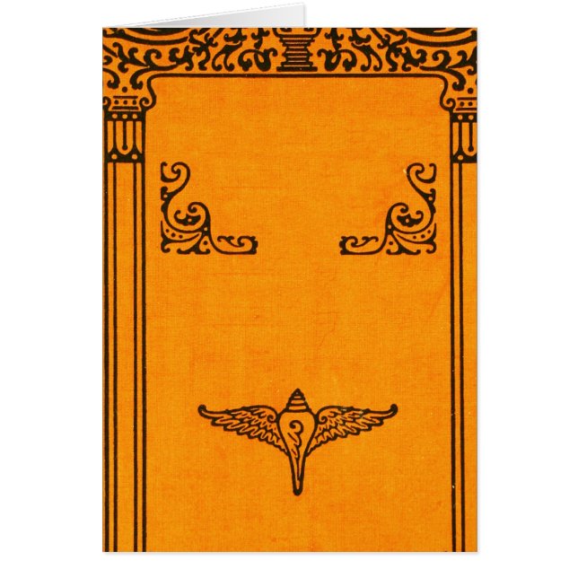 Hintergrund der verzierten alten Buchabdeckung (Vorne)