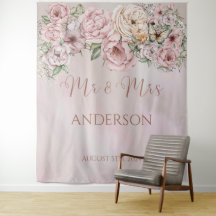 Hintergrund der Vintagen Blush Peony Wedding