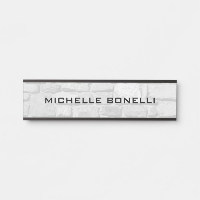 Hintergrund der Wandgestaltung Schlicht Moderne Gr Türschild (Vorderseite )