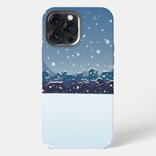 Hintergrund der Winternacht iPhone 13 Pro Max Hülle