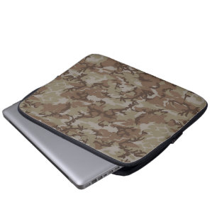 Hintergrund der Wüste Camouflage Laptopschutzhülle