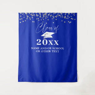 Hintergrund des Abschluss Royal Blue Class Foto Wandteppich