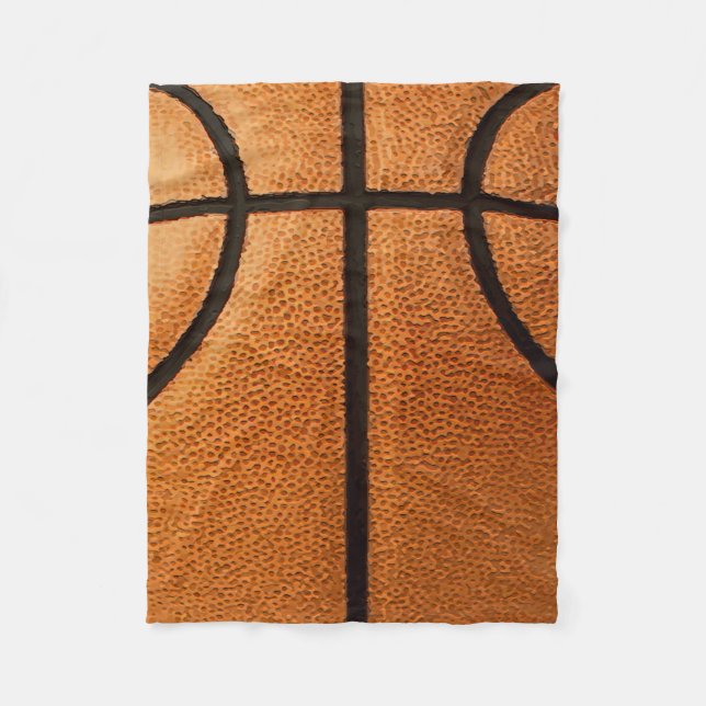 Hintergrund des Basketball-Druckmusters Fleecedecke (Vorderseite)