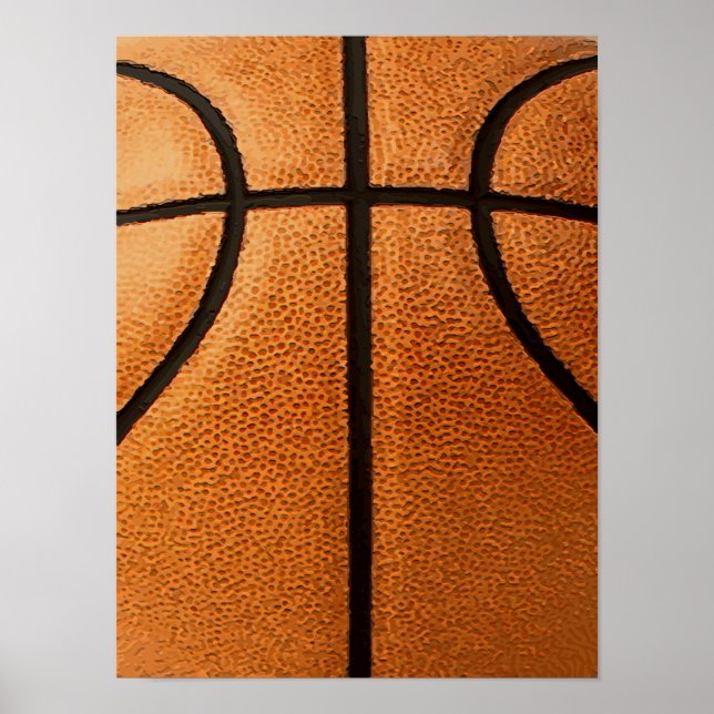 Hintergrund des Basketball-Druckmusters Poster (Vorne)