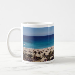 Hintergrund des Beach Resort Kaffeetasse