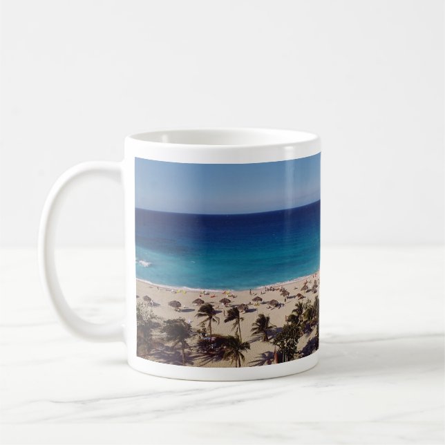 Hintergrund des Beach Resort Kaffeetasse (Links)
