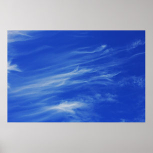 Hintergrund des blauen Himmels. Poster