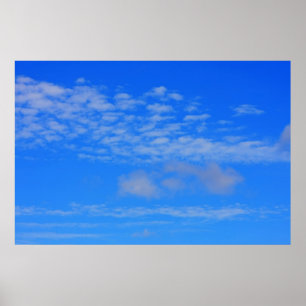 Hintergrund des blauen Himmels. Poster