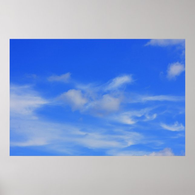 Hintergrund des blauen Himmels. Poster (Vorne)