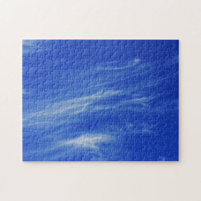 Hintergrund des blauen Himmels. Puzzle (Horizontal)