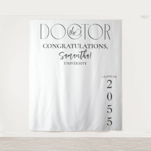 Hintergrund des Doctor Doctoral Abschluss Foto Wandteppich