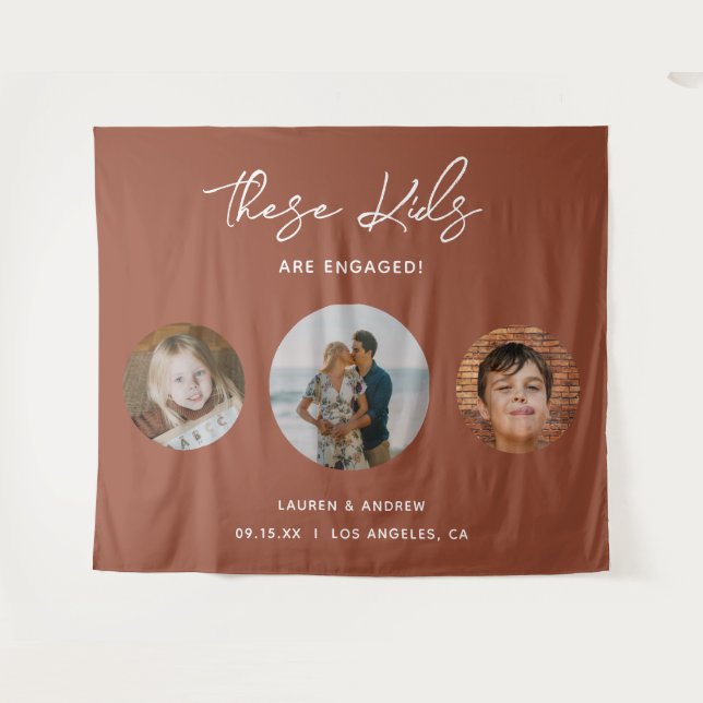 Hintergrund des Engagements für Terrakotta-Kalligr Wandteppich (Vorderseite (Horizontal))