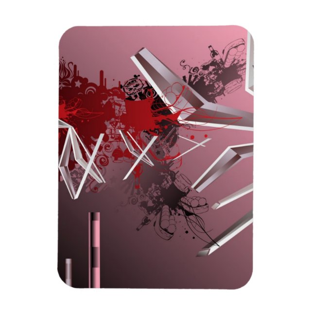 Hintergrund des Entwurfs Magnet (Vertikal)