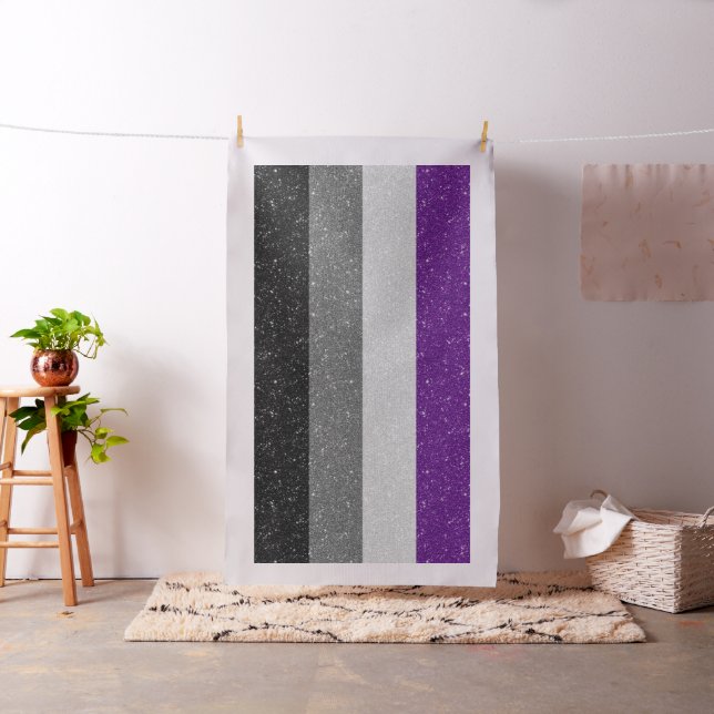 Hintergrund des Flag "Glitzer Asexual Prilag" für  Stoff (Beispiel)
