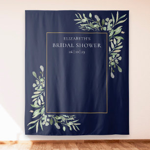 Hintergrund des Fotos des Navy Blue Greenerity Bra Wandteppich