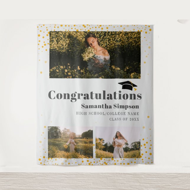 Hintergrund des Fotos "Grad FotoCollage"-Stand-Abs Wandteppich (Vorderseite)