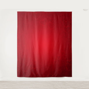 Hintergrund des Fotos "Red Heart Valentine Day"Tap Wandteppich