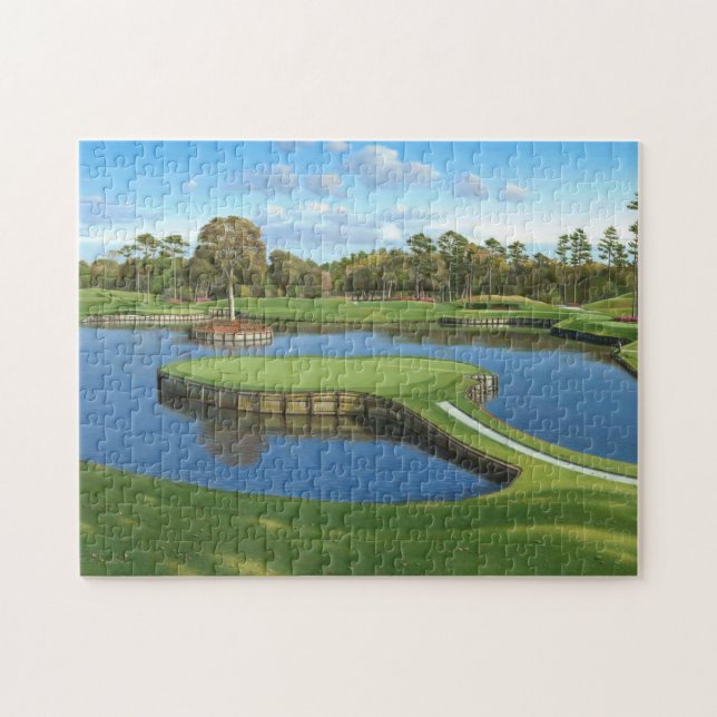 Hintergrund des Golfplatzes Puzzle (Horizontal)