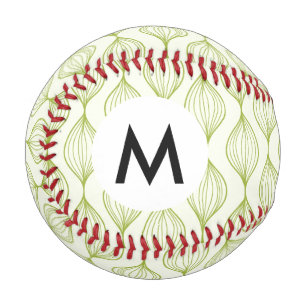 Hintergrund des grünen vertikalen Ogemusters Baseball