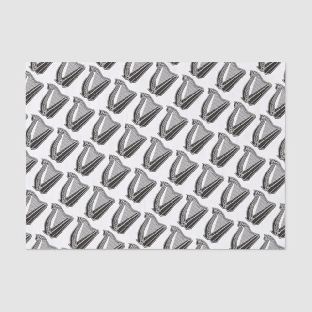 Hintergrund des Harp-Symbols Seidenpapier (Vorderseite)