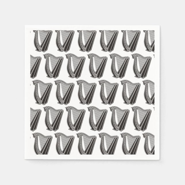 Hintergrund des Harp-Symbols Serviette (Vorderseite)