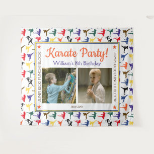 Hintergrund des japanischen Karate-Kindergeburtsta Wandteppich