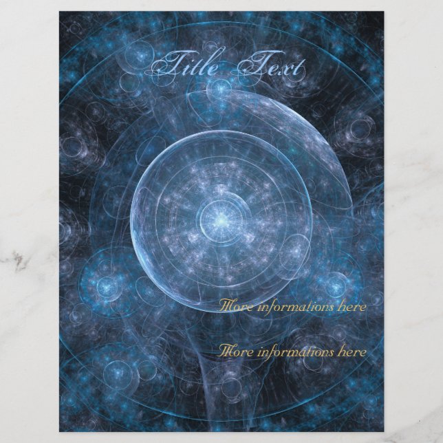 Hintergrund des Kosmos 2001 Flyer (Vorne)