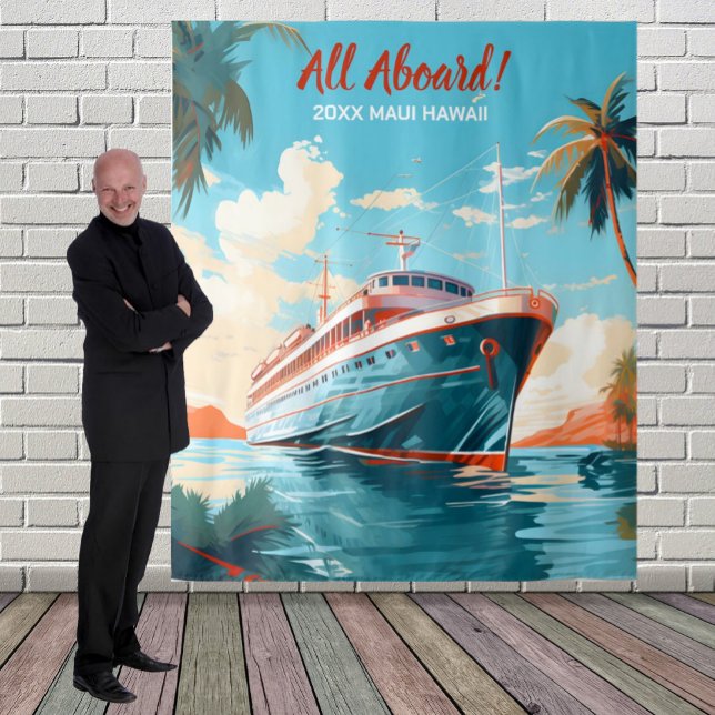 Hintergrund des Kreuzfahrtschiffs zum tropischen Z Wandteppich (Von Creator hochgeladen)