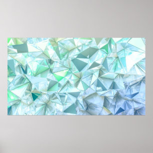 Hintergrund des Kristalldreiecks. Poster