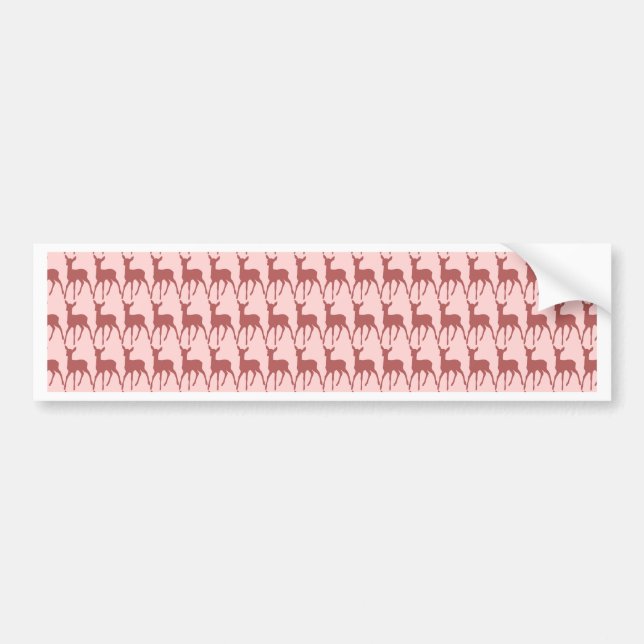 Hintergrund des Lachs-Hirsch-Musters Autoaufkleber (Vorne)