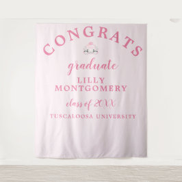 Hintergrund des Mallard Duck Monogram Abschluss Fo Wandteppich