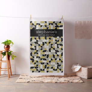 Hintergrund des MCM-Gold-Brautparty-Fotos Stoff