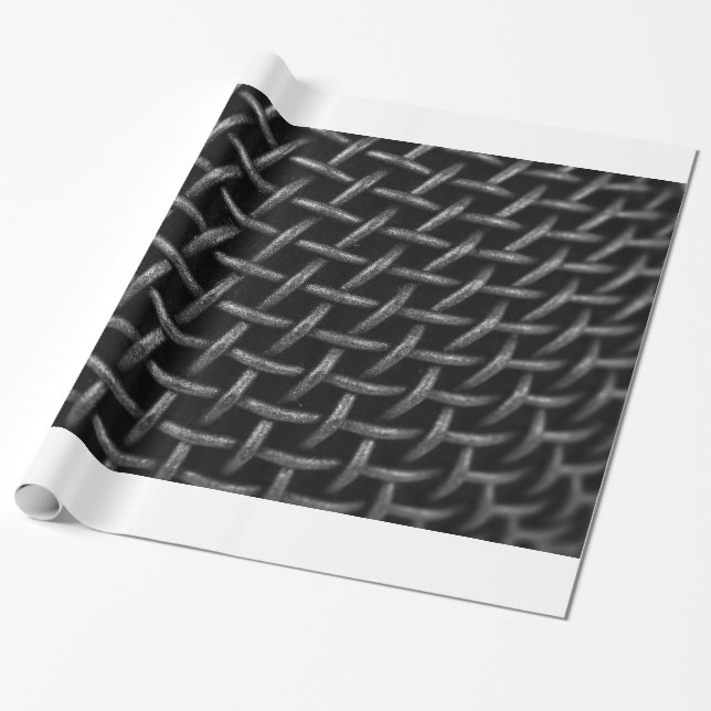 Hintergrund des Mikrofonnetzes Geschenkpapier (Ungerollt)