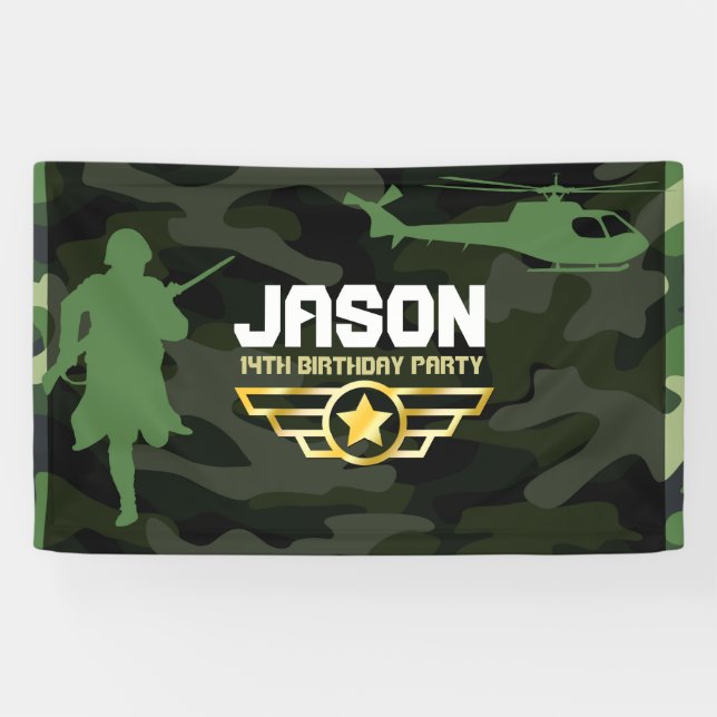 Hintergrund des militärischen Party Banner (Horizontal)