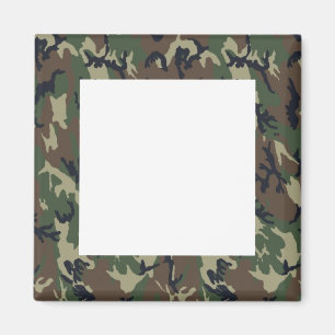 Hintergrund des Militärwalds - Camouflage Magnet