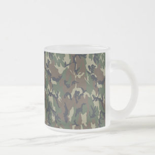 Hintergrund des Militärwalds - Camouflage Mattglastasse