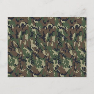 Hintergrund des Militärwalds - Camouflage Postkarte