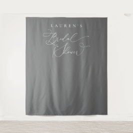 Hintergrund des Minimalistischen SilverGray-Brautp Wandteppich