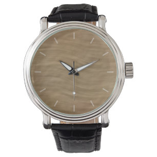 Hintergrund des natürlichen Tan Sandsteinbildes Armbanduhr
