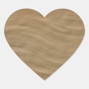 Hintergrund des natürlichen Tan Sandsteinbildes Herz-Aufkleber