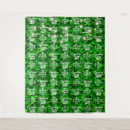 Hintergrund des Party der grünen Wand Wandteppich